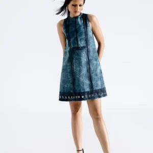 Twiggy denim mini dress