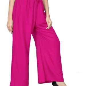 BENKILS Women's Cotton Reyon Regular Fit Palazzo Pants - Available Size - M to 6XL