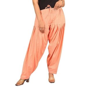 Woman's Plain Cotton Dora Print Patiala Salwar|| Free Size || Plain Printed Patiala || Semi Patiala Pants||Printed Patiyala