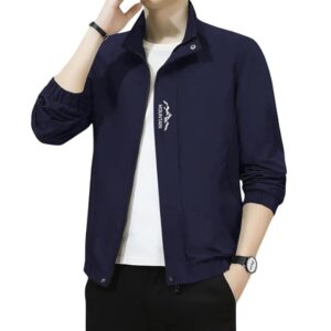 Men's Bomber Jacket | Lightweight Casual Zip-Up Jacket | Stylish Slim Fit Outerwear for All Seasons