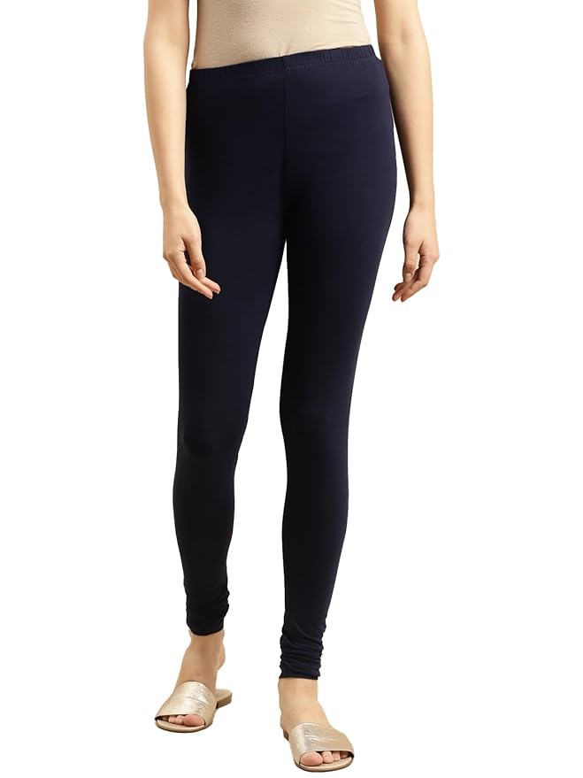 rangita Women's Regular Fit High Rise Cotton Solid Full Length Regular Churidar