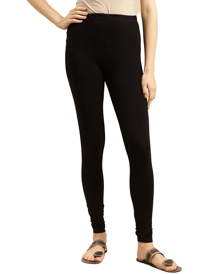 rangita Women's Regular Fit High Rise Cotton Solid Full Length Regular Churidar