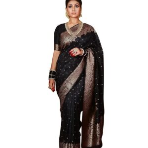 Avantika Fashion Women's Adorable Kanjivaram Soft Silk Saree With Blouse Piece