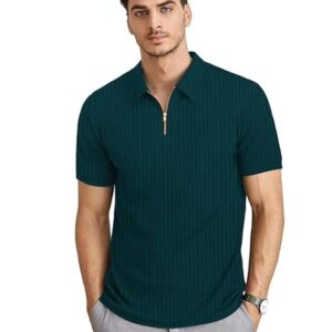 Men?s Chain Collar Polo T-Shirt ? Small