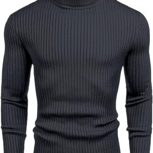 Men?s High Neck Cotton T-Shirt ? Large