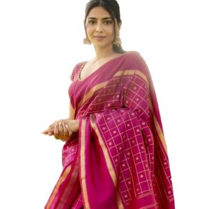 Avantika Fashion Women's Kanjivaram Soft Semi Silk Banarasi Sarees With Blouse Piece