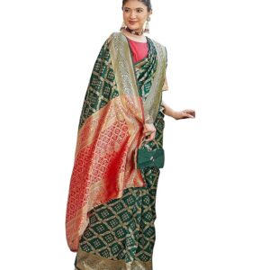 Yashika Women's Banarasi Kanjivaram Art Silk Saree|Sarees for Women Ethnic Wear