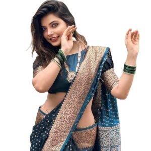 Avantika Fashion Women's Kanjivaram Soft Semi Silk Banarasi Sarees With Blouse Piece