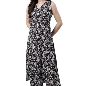 Janasya Women's Pure Cotton Floral Printed Straight Co-Ord Set
