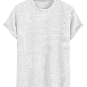 Men?s Oversized Poly Cotton Textured T-Shirt ? XXL